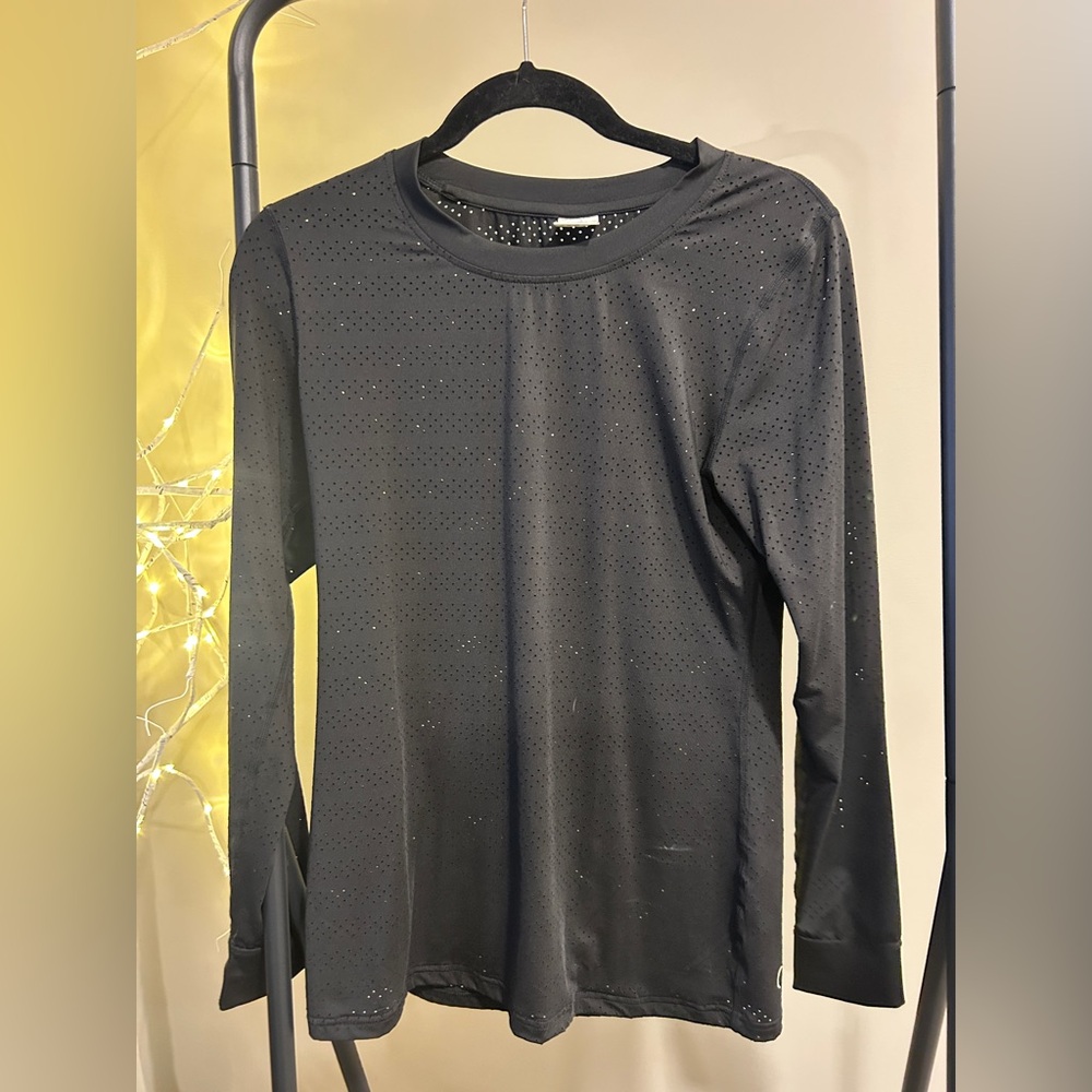 Zyia. Size medium Women's Black Long Sleeve Top